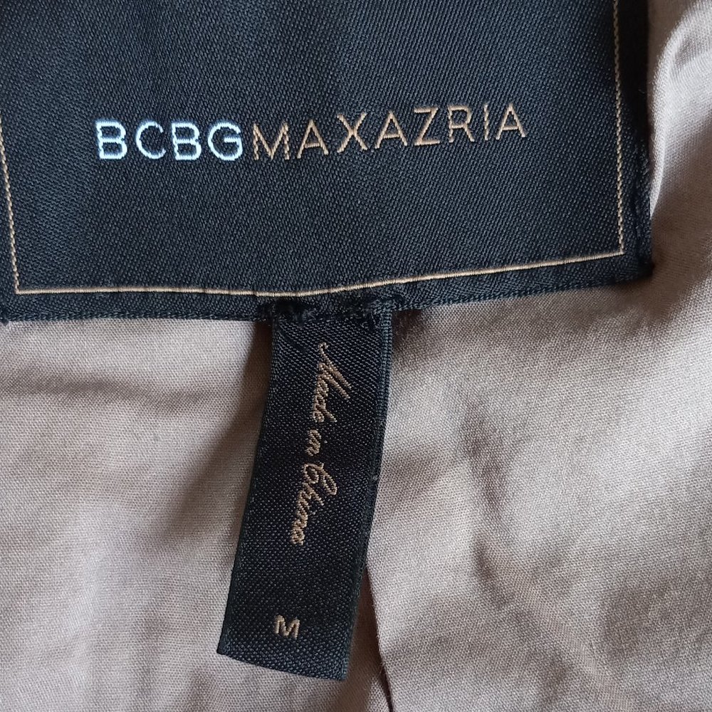 BCBG MAXAZRIA Brown Button Front Top Sz M CUTE! - Picture 6 of 7